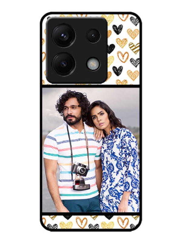 Custom Poco X6 5G Custom Metal Phone CaseLove Symbol Design
