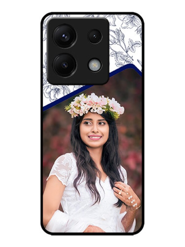 Custom Poco X6 5G Custom Metal Phone CaseClassy Floral Design