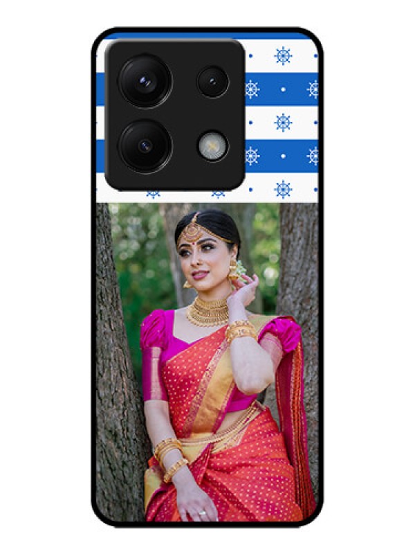 Custom Poco X6 5G Custom Metal Phone CaseSnow Pattern Design