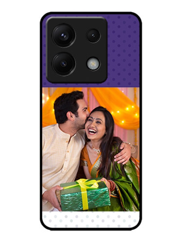 Custom Poco X6 5G Custom Metal Phone CaseViolet Colored Pattern Design