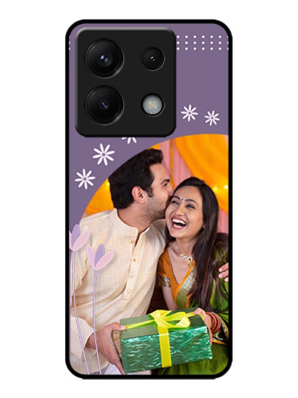Custom Poco X6 5G Custom Metal Phone CaseLavender Flowers Design