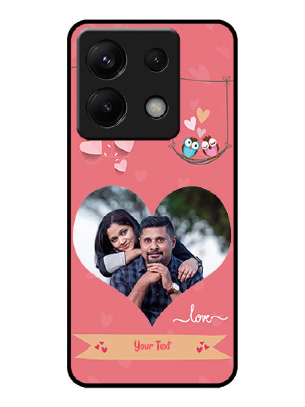 Custom Poco X6 5G Custom Metal Phone CasePeach Color Love Design