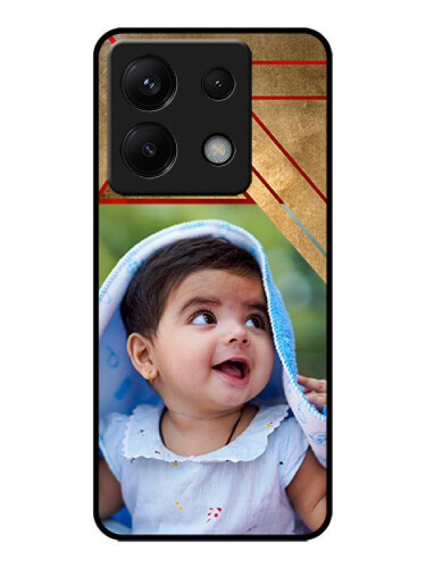 Custom Poco X6 5G Custom Metal Phone CaseGradient Abstract Texture Design