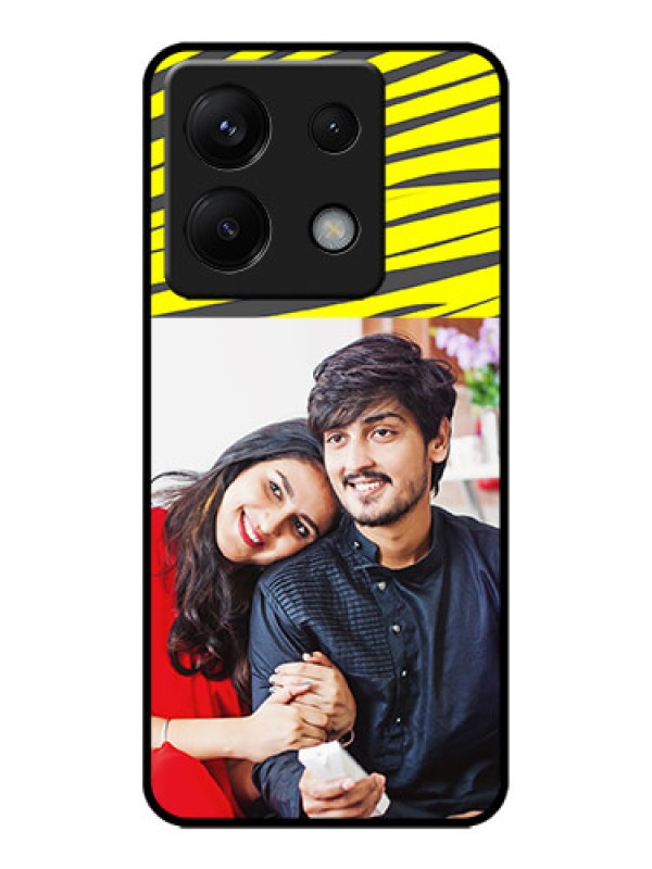 Custom Poco X6 5G Custom Metal Phone CaseYellow Abstract Design