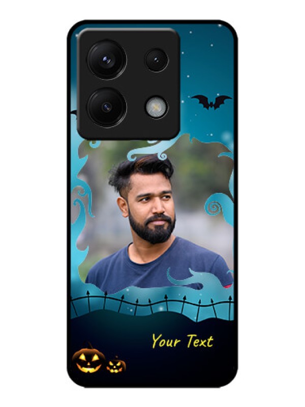 Custom Poco X6 5G Custom Metal Phone CaseHalloween Frame Design
