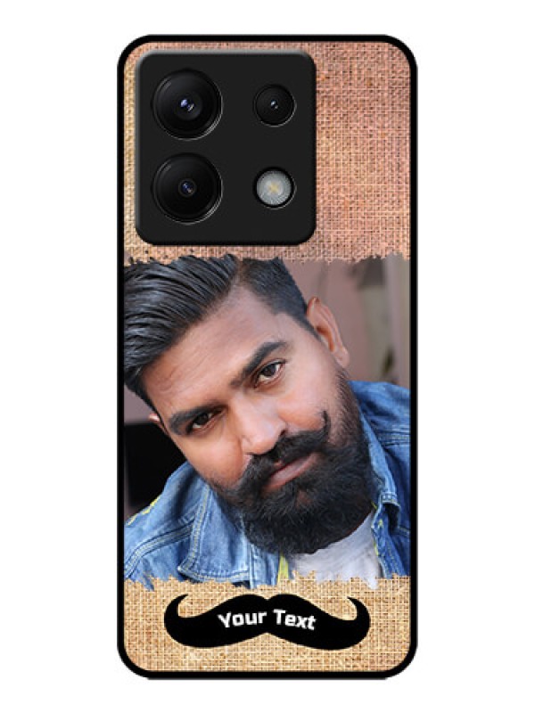 Custom Poco X6 5G Custom Metal Phone CaseWith Texture Design