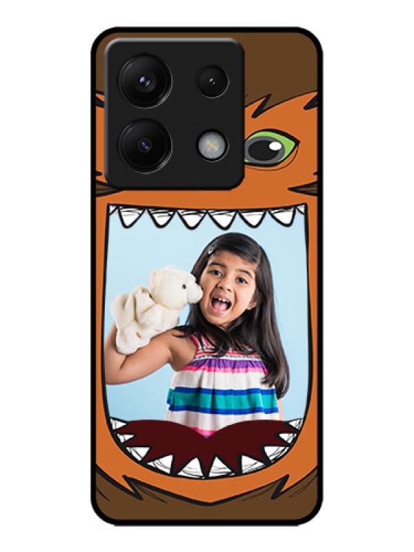 Custom Poco X6 5G Custom Metal Phone CaseOwl Monster Back Case Design