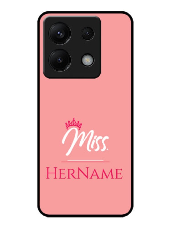 Custom Poco X6 5G Custom Metal Phone CaseMrs With Name Design