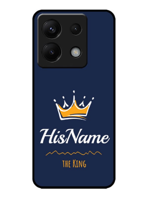 Custom Poco X6 5G Custom Metal Phone CaseKing With Name Design