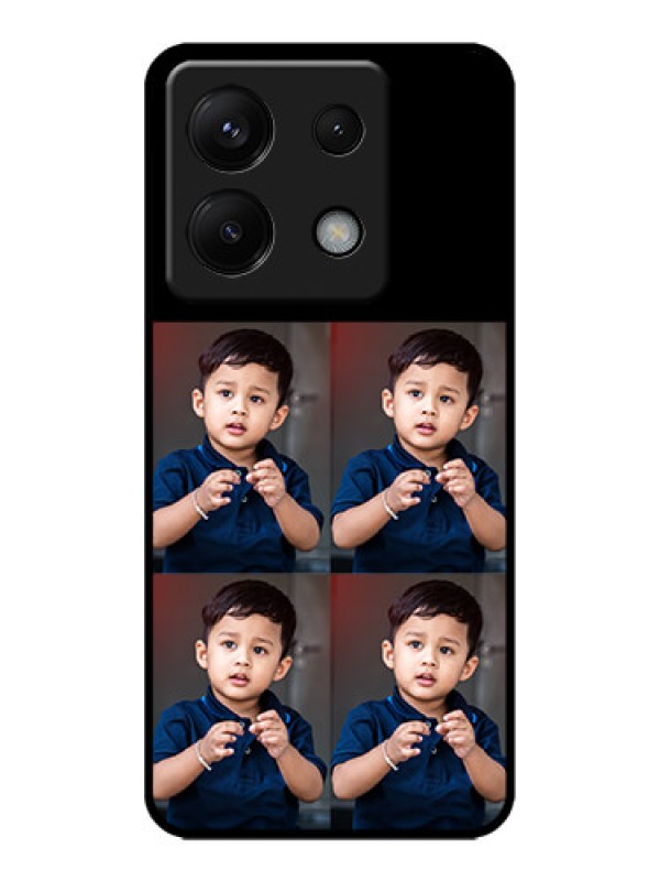 Custom Poco X6 5G Custom Metal Phone Case4 Image Holder Design