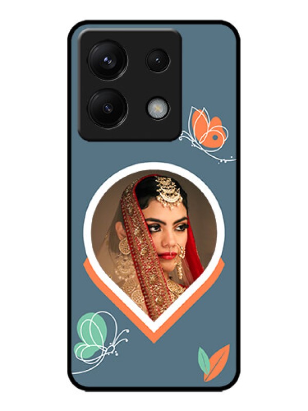 Custom Poco X6 5G Custom Metal Phone CaseDroplet Butterflies Design