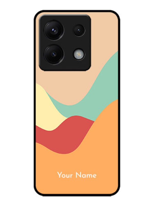 Custom Poco X6 5G Custom Metal Phone CaseOcean Waves Multi - Colour Design