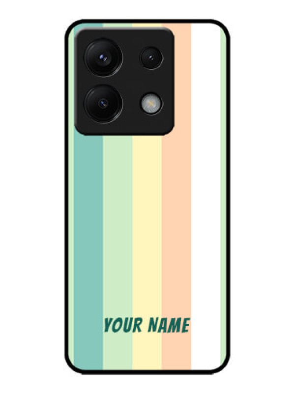 Custom Poco X6 5G Custom Metal Phone CaseMulti - Colour Stripes Design