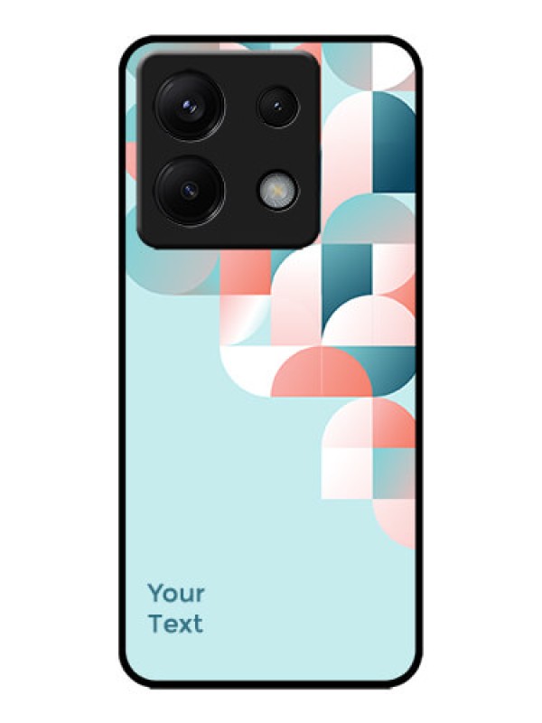 Custom Poco X6 5G Custom Metal Phone CaseStylish Semi - Circle Pattern Design
