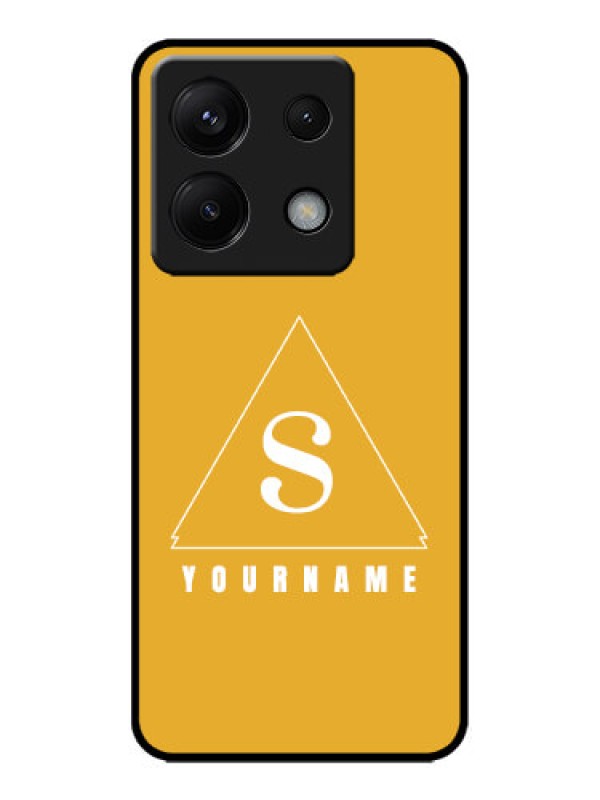 Custom Poco X6 5G Custom Metal Phone CaseSimple Triangle Design