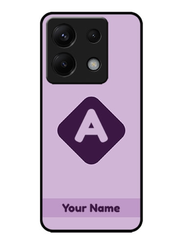 Custom Poco X6 5G Custom Metal Phone CaseCustom Letter In Curved Badge Design