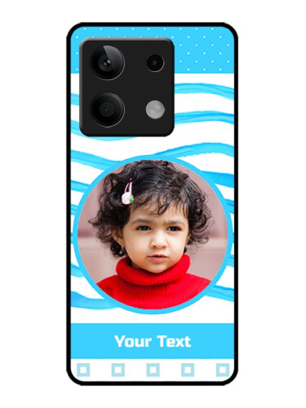 Custom Poco X6 Neo 5G Custom Metal Phone Case - Simple Blue Case Design