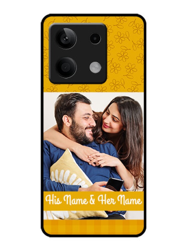 Custom Poco X6 Neo 5G Custom Metal Phone Case - Yellow Floral Design