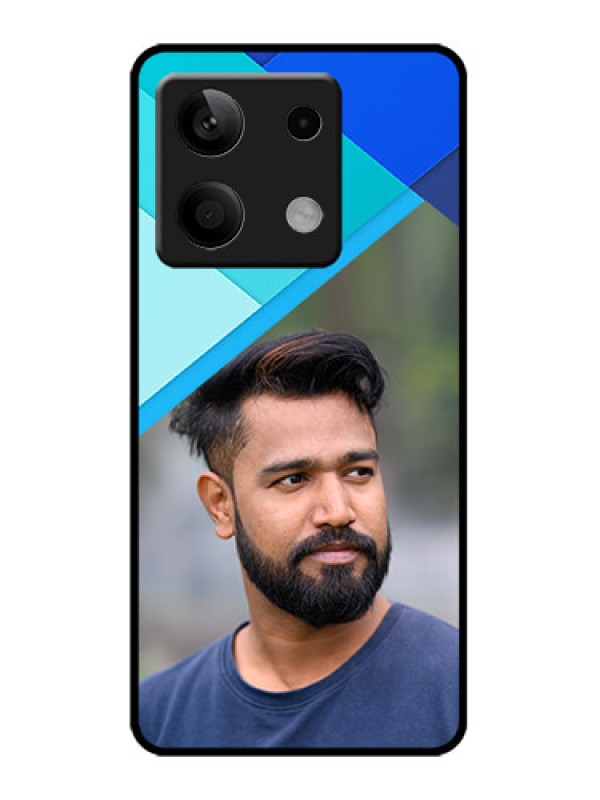Custom Poco X6 Neo 5G Custom Metal Phone Case - Blue Pattern Design
