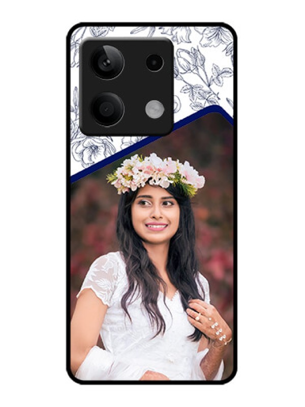 Custom Poco X6 Neo 5G Custom Metal Phone Case - Classy Floral Design
