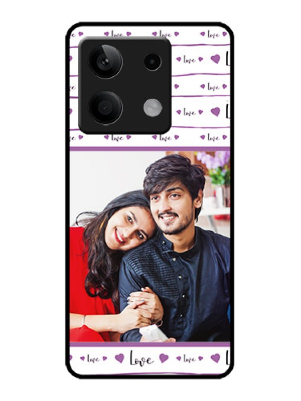 Custom Poco X6 Neo 5G Custom Metal Phone Case - Couples Heart Design