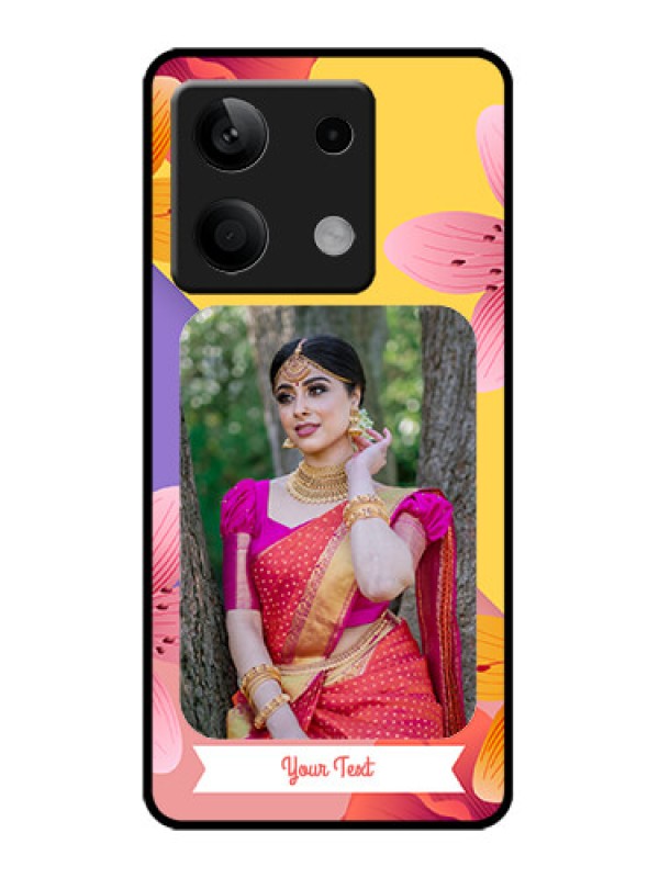 Custom Poco X6 Neo 5G Custom Metal Phone Case - 3 Image With Vintage Floral Design