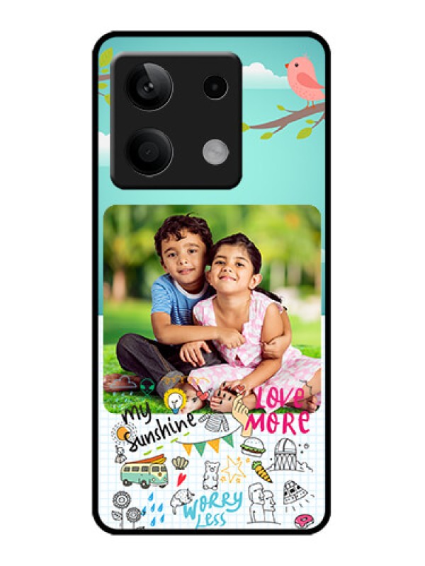 Custom Poco X6 Neo 5G Custom Metal Phone Case - Doodle Love Design