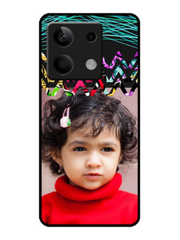 Custom Poco X6 Neo 5G Custom Metal Phone Case - Neon Abstract Design
