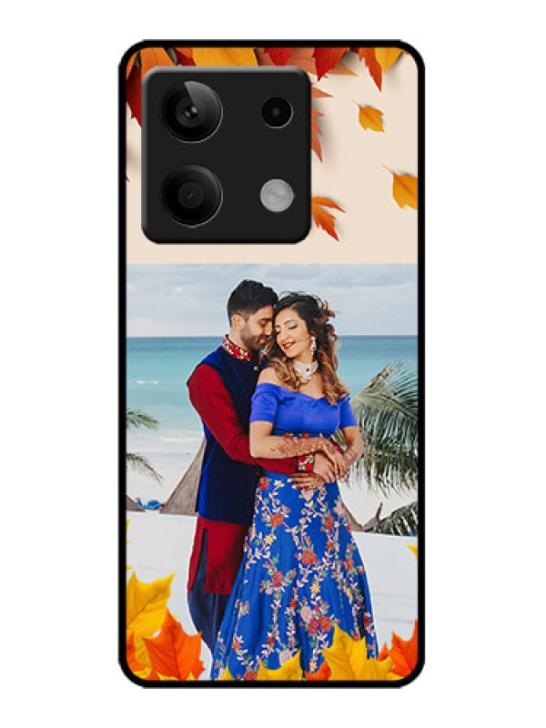 Custom Poco X6 Neo 5G Custom Metal Phone Case - Autumn Maple Leaves Design