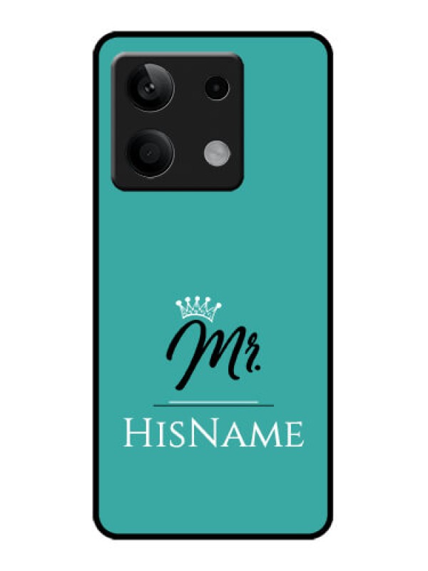 Custom Poco X6 Neo 5G Custom Metal Phone Case - Mr With Name Design