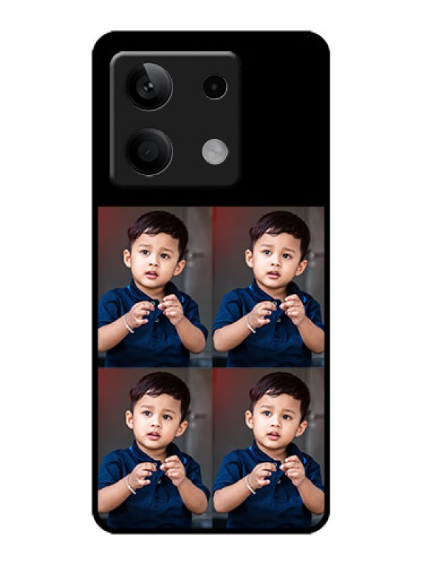 Custom Poco X6 Neo 5G Custom Metal Phone Case - 4 Image Holder Design