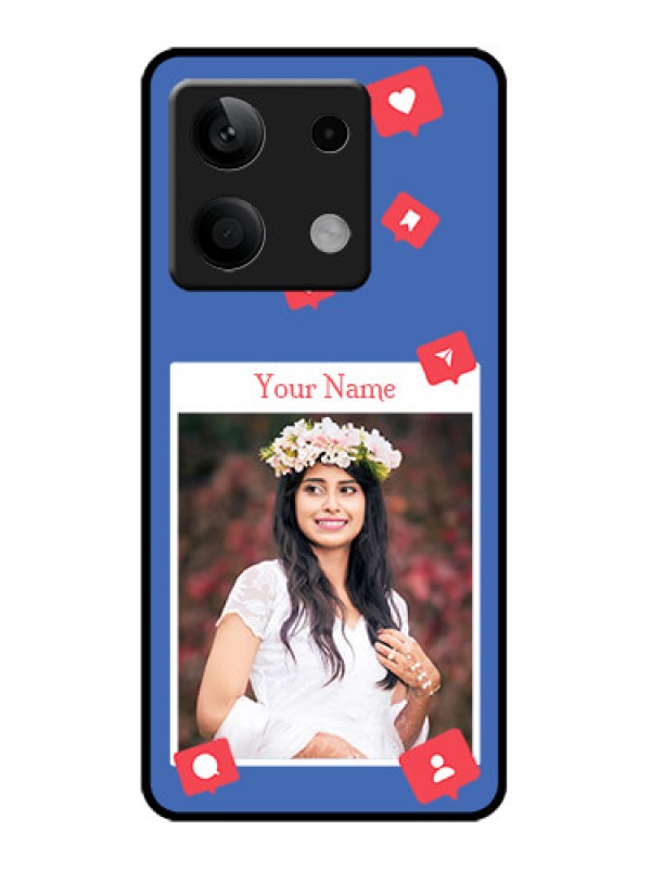 Custom Poco X6 Neo 5G Custom Metal Phone Case - Like Share And Comment Design