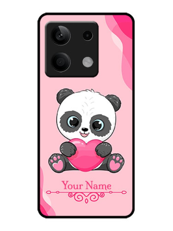 Custom Poco X6 Neo 5G Custom Metal Phone Case - Cute Panda Design