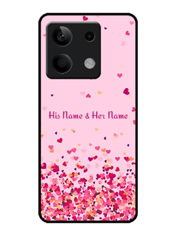 Custom Poco X6 Neo 5G Custom Metal Phone Case - Floating Hearts Design
