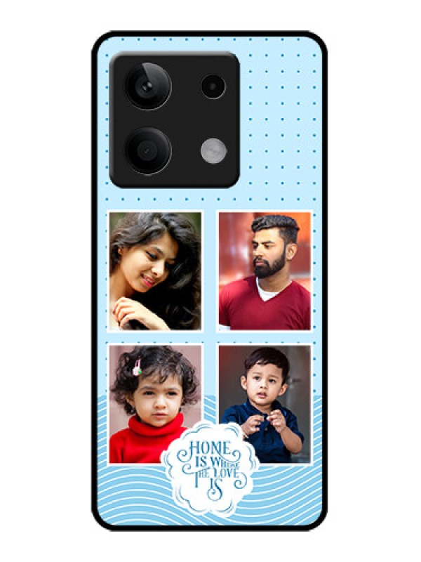 Custom Poco X6 Neo 5G Custom Metal Phone Case - Cute Love Quote With 4 Pic Upload Design