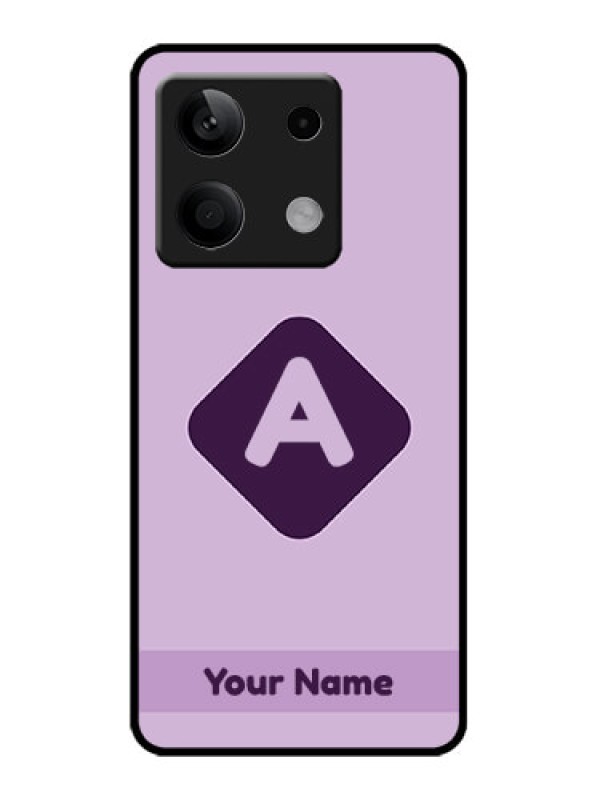 Custom Poco X6 Neo 5G Custom Metal Phone Case - Custom Letter In Curved Badge Design