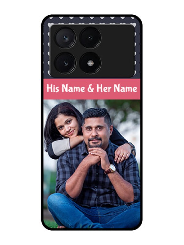 Custom Poco X6 Pro 5G Custom Metal Phone CaseLove Symbols Design