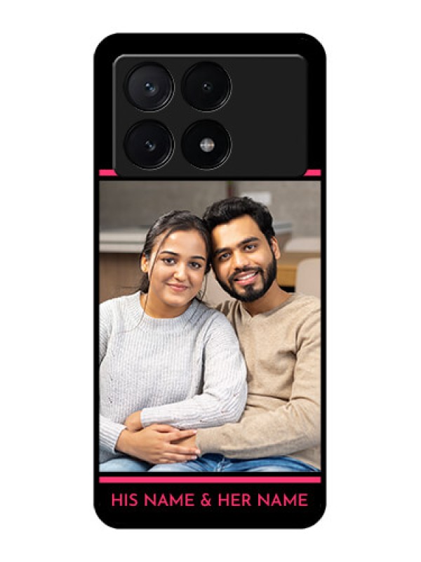 Custom Poco X6 Pro 5G Custom Metal Phone CaseWith Add Text Design