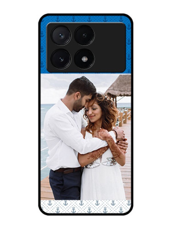 Custom Poco X6 Pro 5G Custom Metal Phone CaseBlue Anchors Design