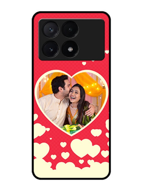 Custom Poco X6 Pro 5G Custom Metal Phone CaseLove Symbols Phone Cover Design