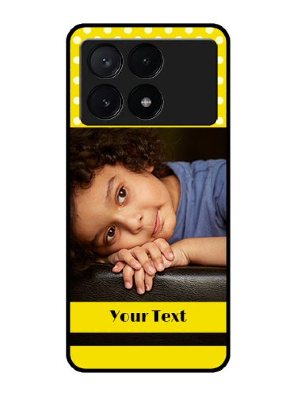 Custom Poco X6 Pro 5G Custom Metal Phone CaseBright Yellow Case Design