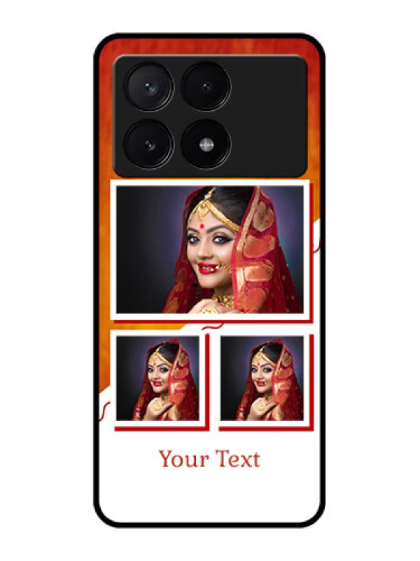 Custom Poco X6 Pro 5G Custom Metal Phone CaseWedding Memories Design