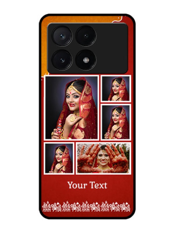 Custom Poco X6 Pro 5G Custom Metal Phone CaseWedding Pic Upload Design