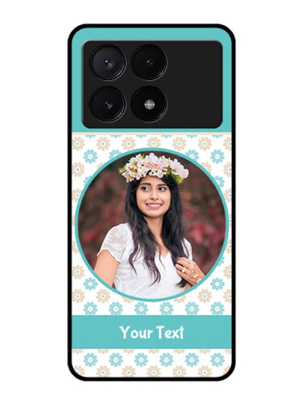 Custom Poco X6 Pro 5G Custom Metal Phone CaseBeautiful Flowers Design