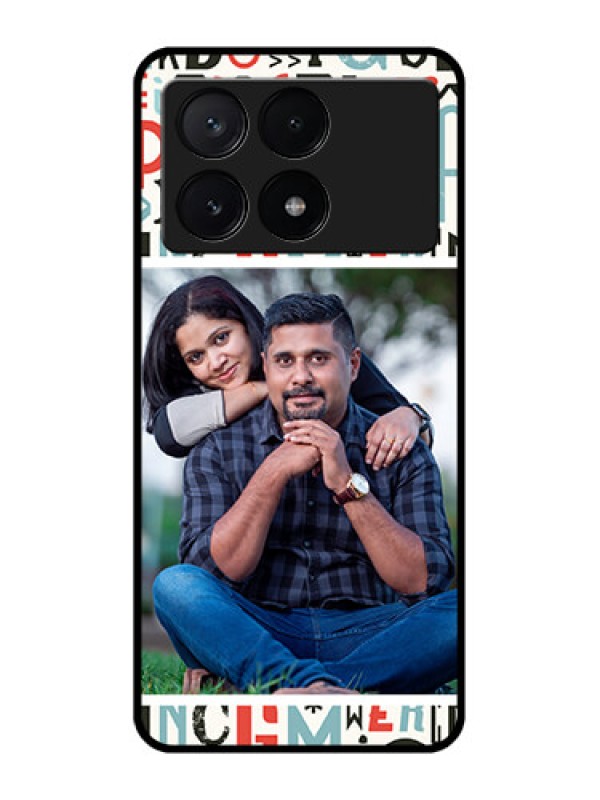 Custom Poco X6 Pro 5G Custom Metal Phone CaseAlphabet Design