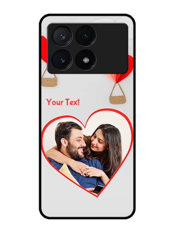 Custom Poco X6 Pro 5G Custom Metal Phone CaseParachute Love Design
