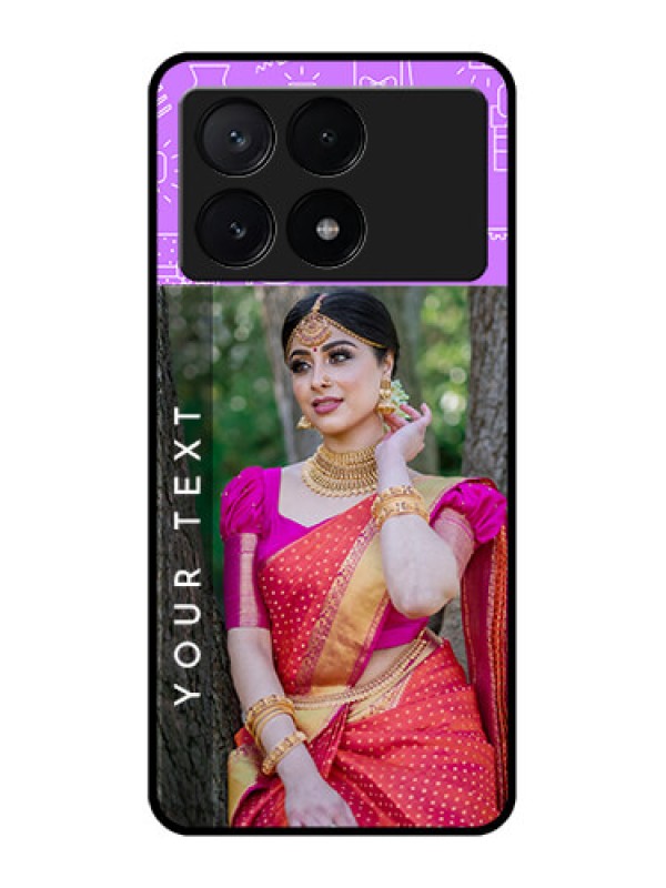 Custom Poco X6 Pro 5G Custom Metal Phone CaseBirthday Icons Design