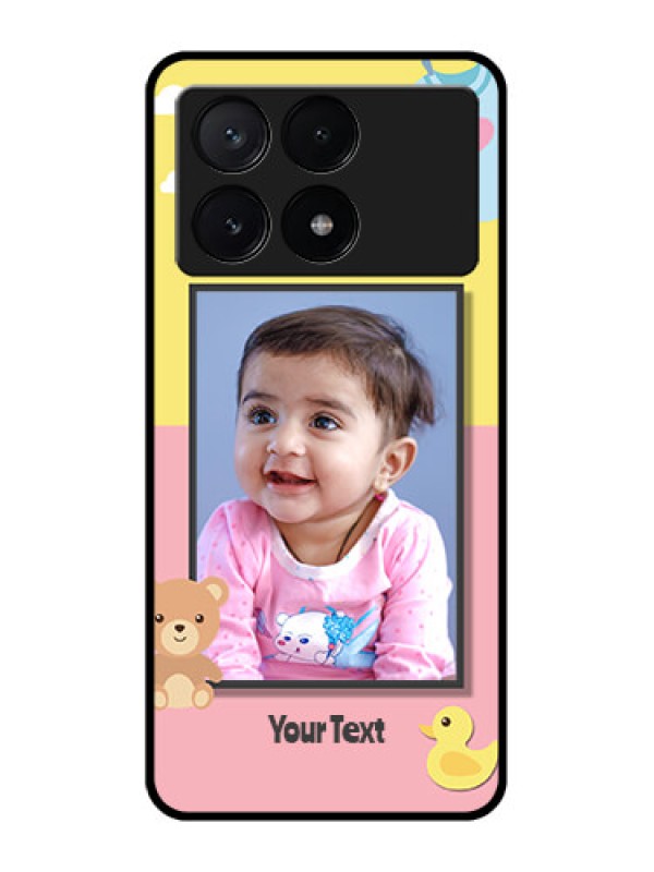 Custom Poco X6 Pro 5G Custom Metal Phone CaseKids 2 Color Design