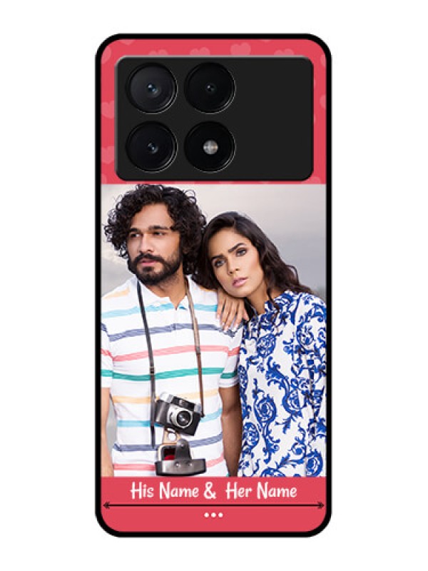 Custom Poco X6 Pro 5G Custom Metal Phone CaseSimple Love Design