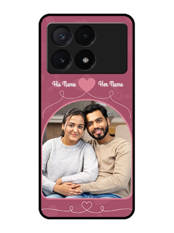 Custom Poco X6 Pro 5G Custom Metal Phone CaseLove Floral Design